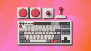 Save $20 on the Awesome 8BitDo NES-Inspired Mechanical Keyboard and Joystick Set