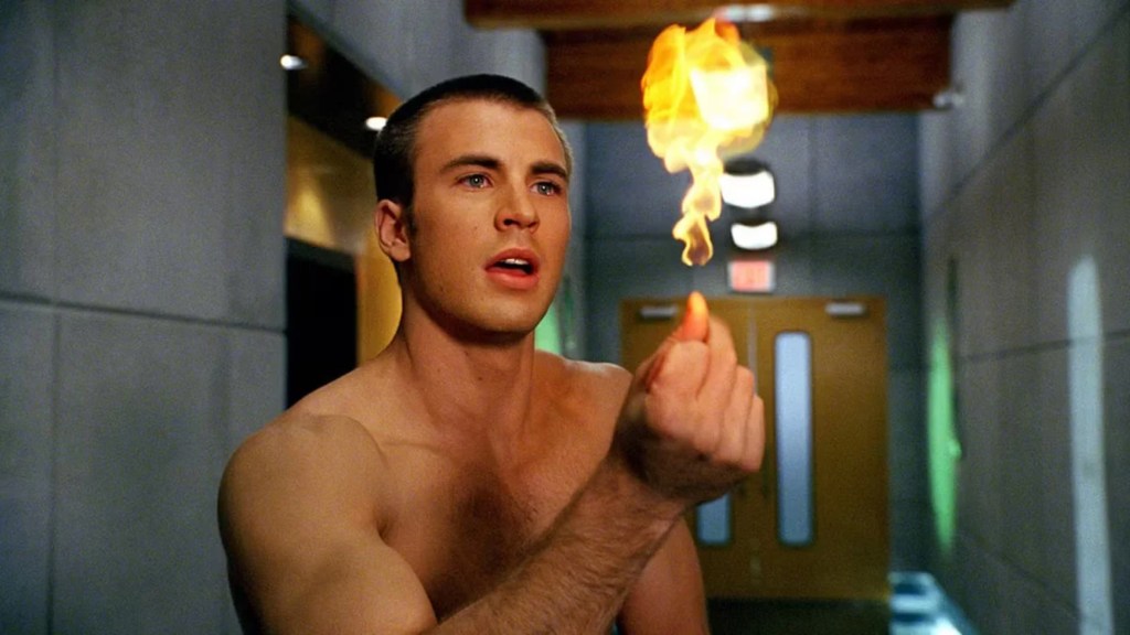Chris Evans as the Human Torch