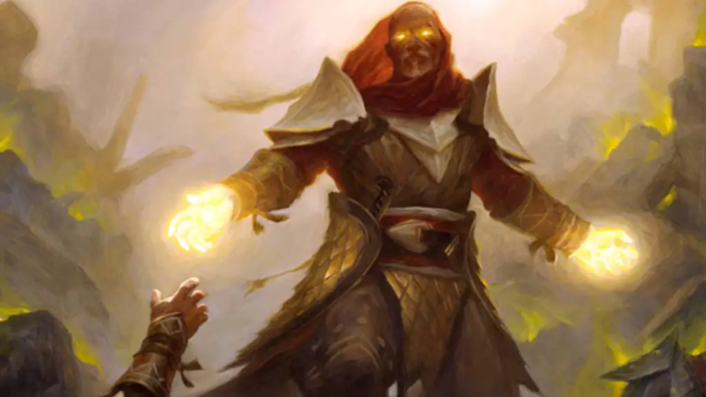 D&D Cleric character helping out ally