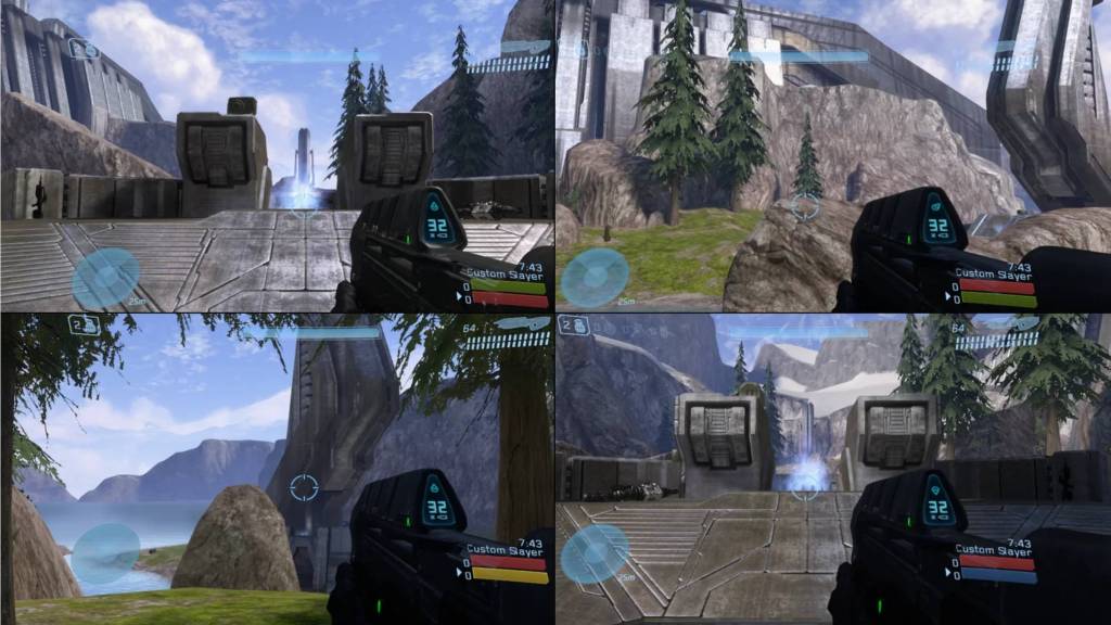 Halo 3 Project Reclaimer mod four player co-op split screen