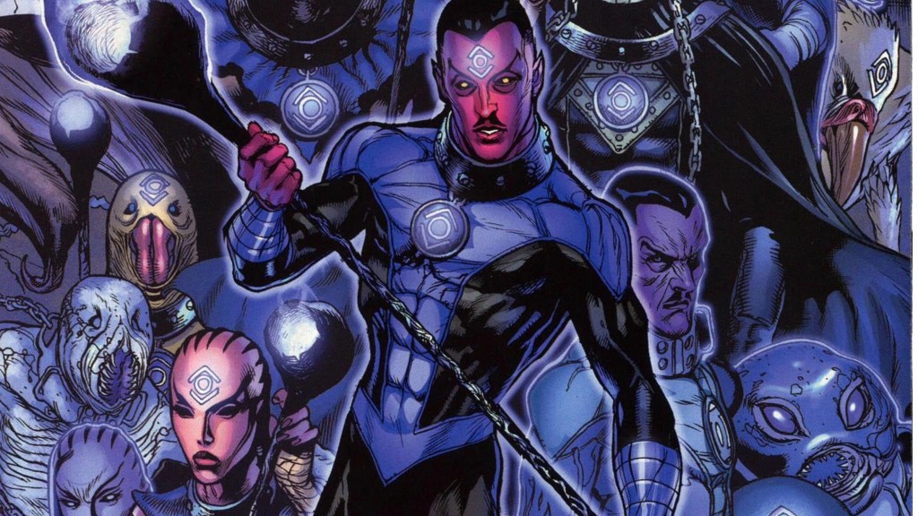 Sinestro and Indigo-1 leading the Indigo Tribe