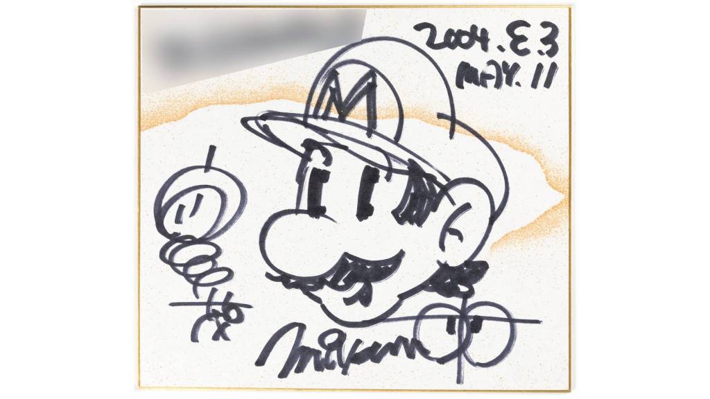 Original Mario artwork by Shigeru Miyamoto.