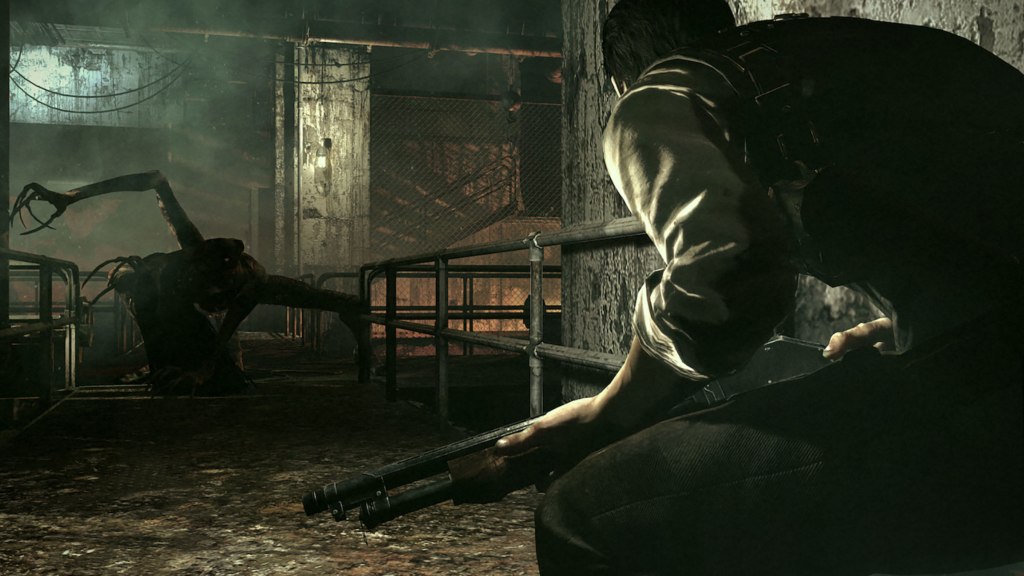 Sebastien facing Laura in The Evil Within