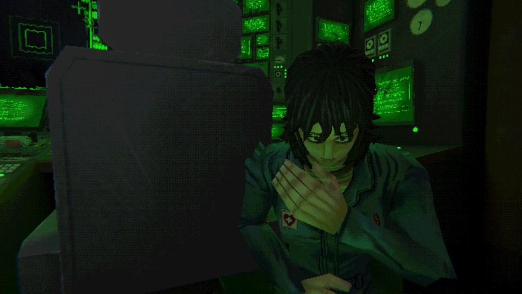 A crew member in Mouthwashing on PC